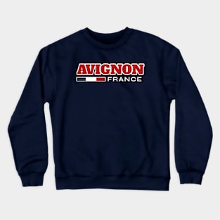 Avignon France Retro Crewneck Sweatshirt